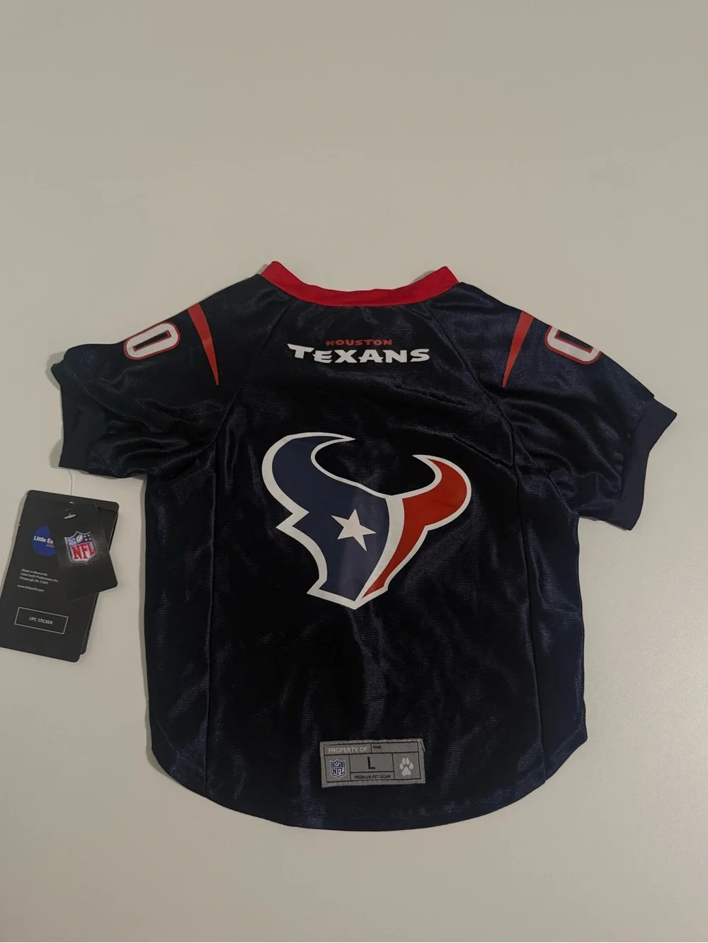 Little Earth Houston Texans Pet Navy Red White Jersey